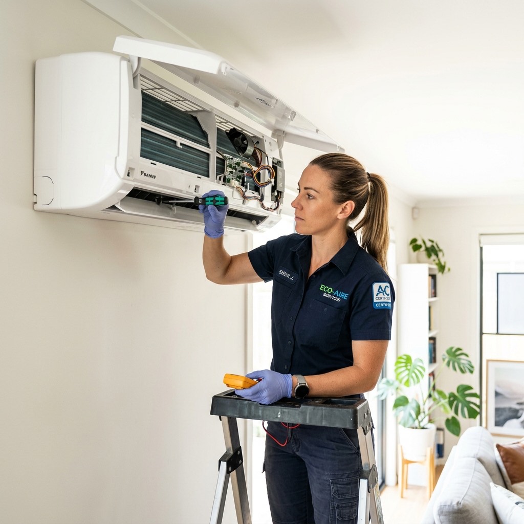 Technician working